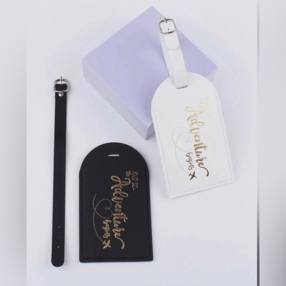 ADVENTURE LUGGAGE TAGS - BLACK & WHITE - Picture 4 of 6